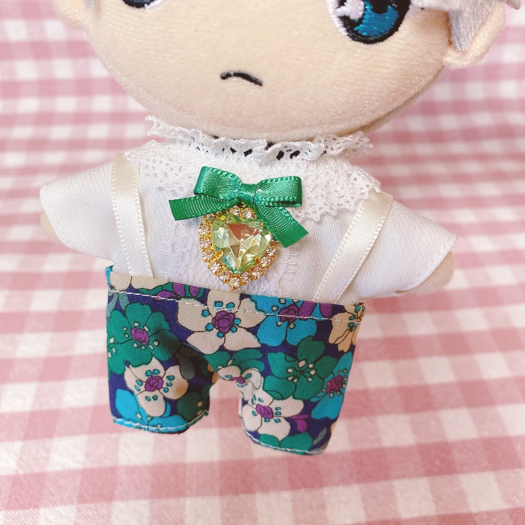 グリーン系フラワー柄♡トップス&ズボンset