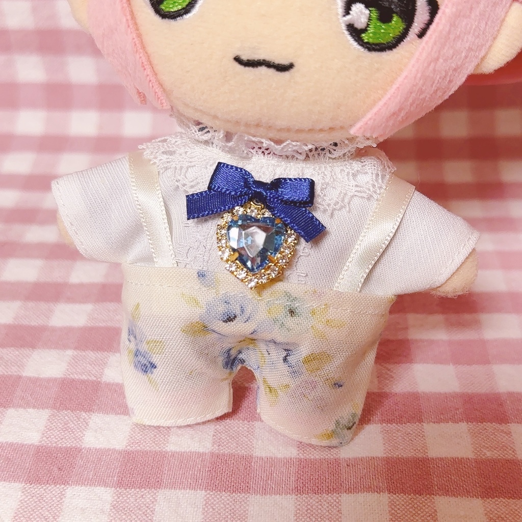 ブルーローズ柄♡トップス&ズボンset