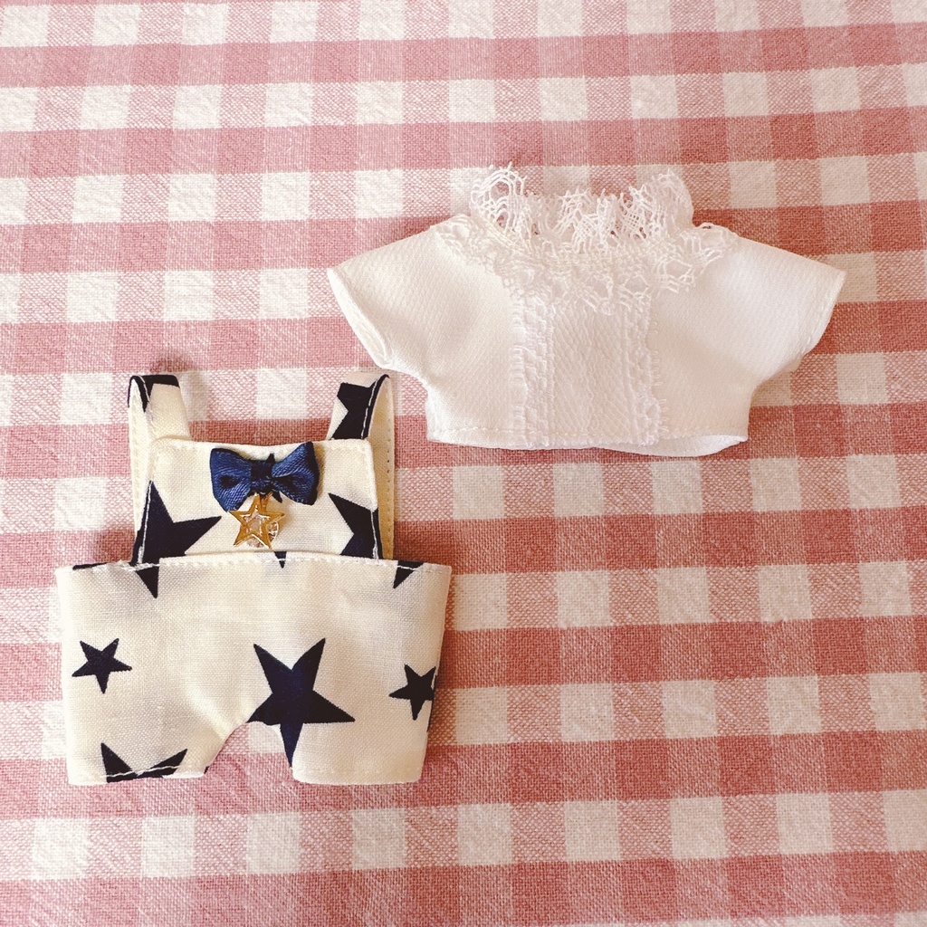 星柄♡トップス&サロペットset