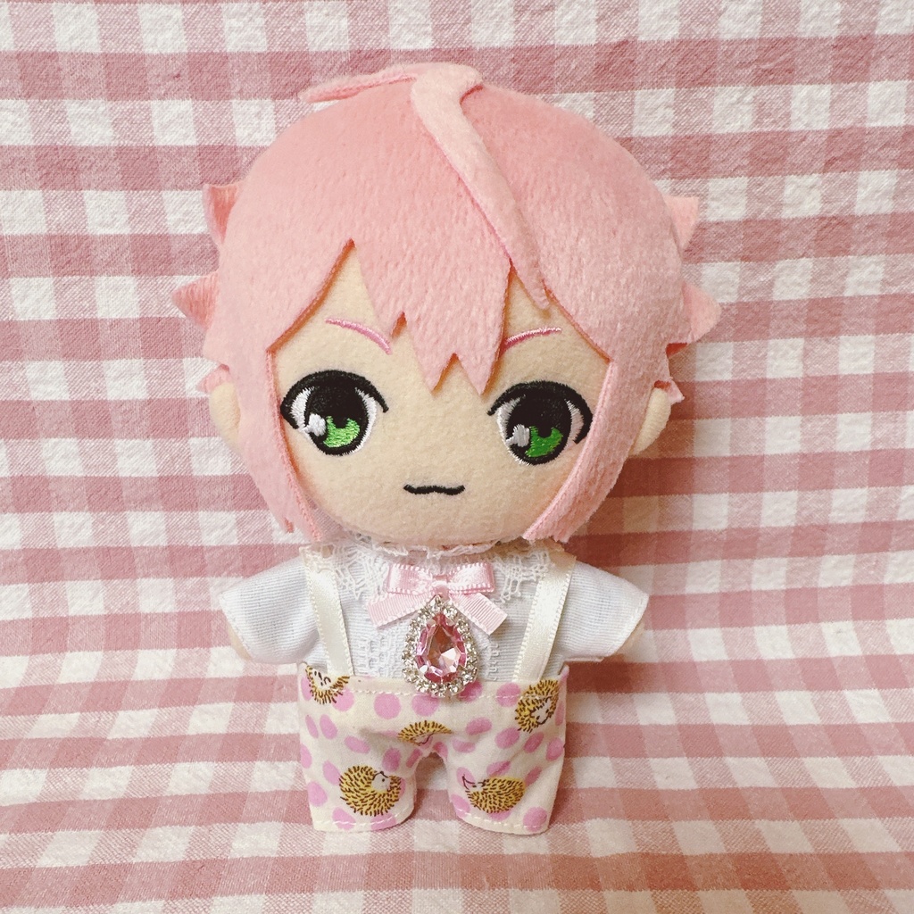 ピンク・ハリネズミ柄♡トップス&ズボンset