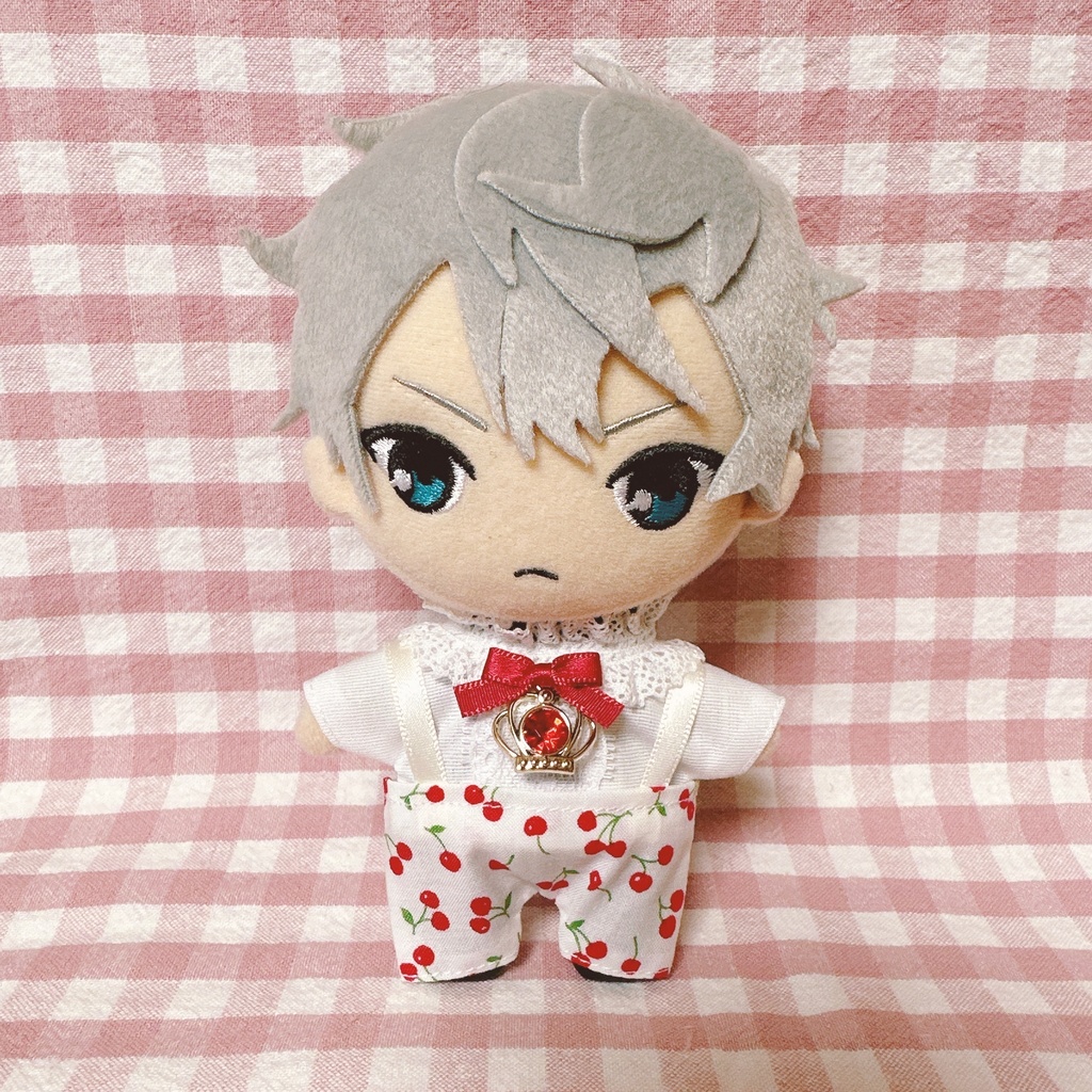 白×チェリー柄♡トップス&ズボンset