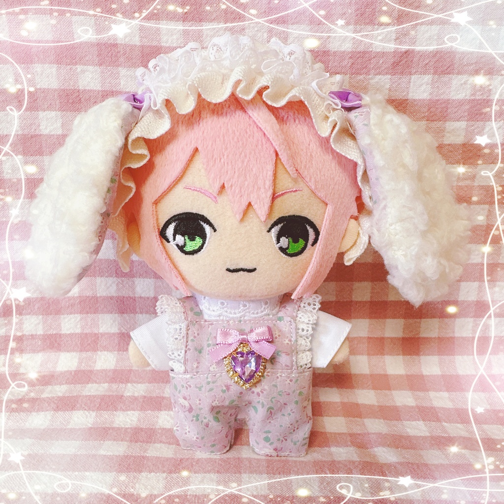 淡パープルフラワー柄♡3点set