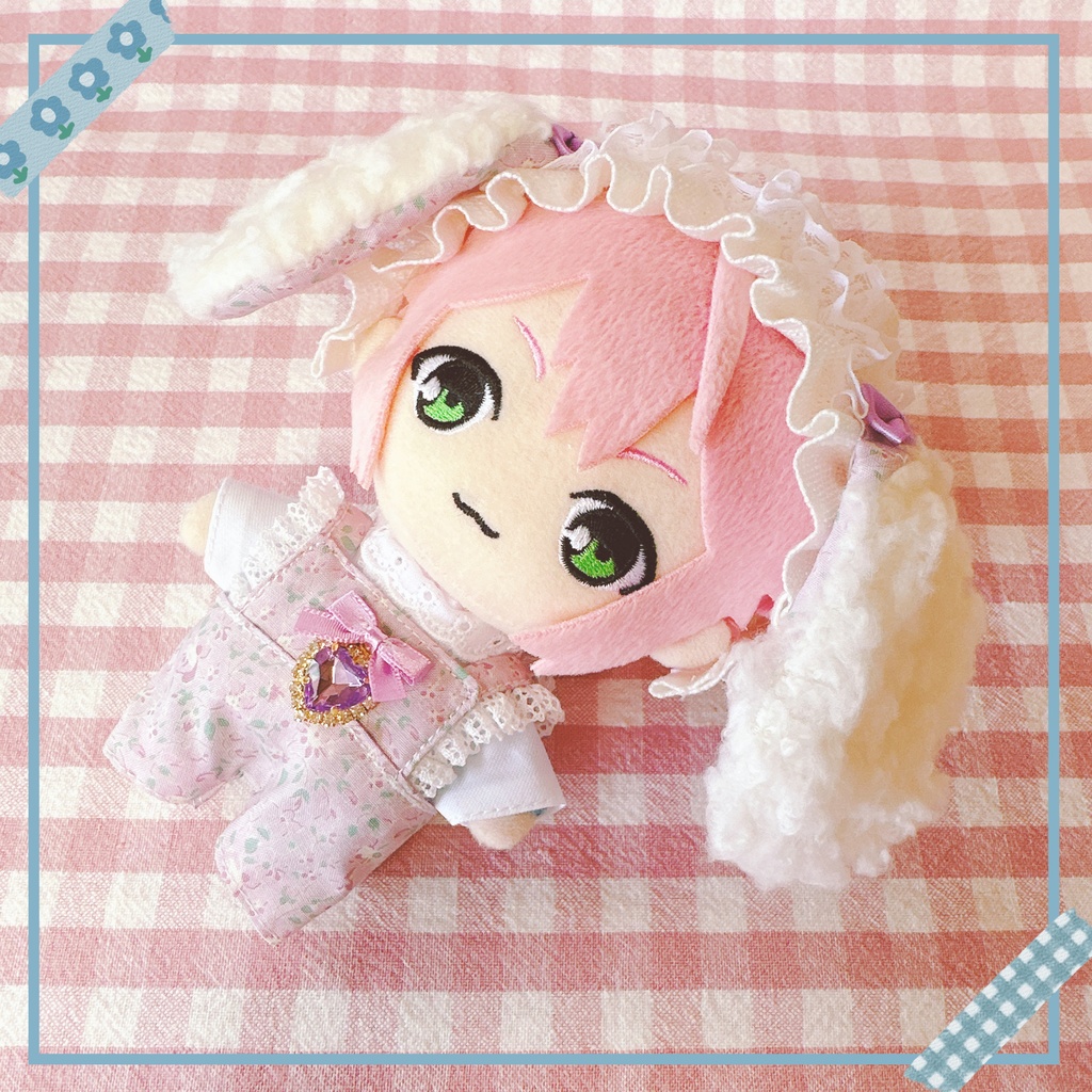 淡パープルフラワー柄♡3点set