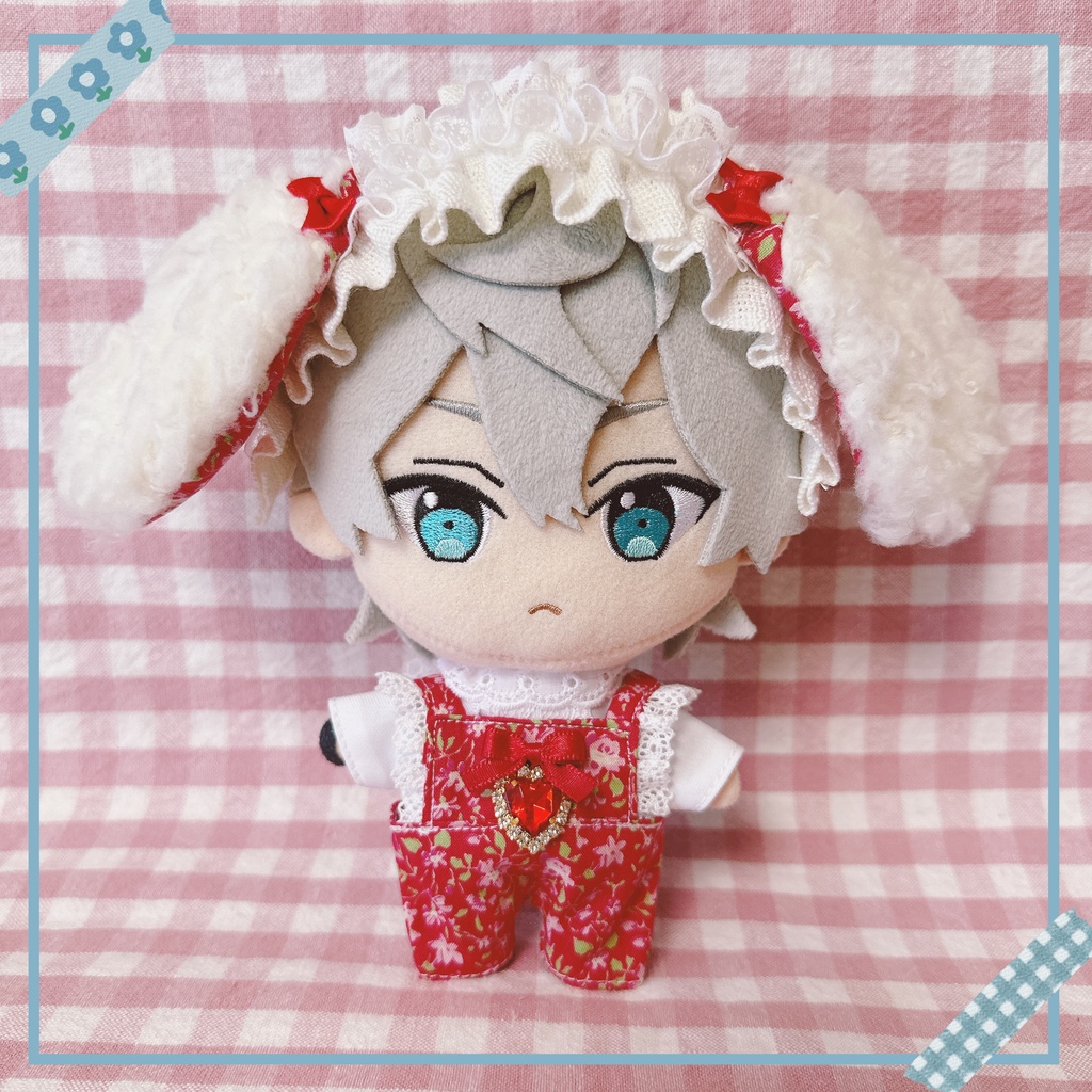 赤色フラワー柄♡3点set