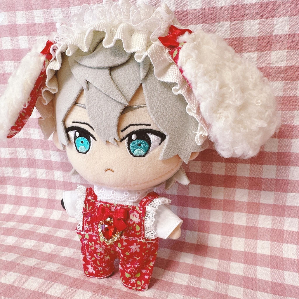 赤色フラワー柄♡3点set