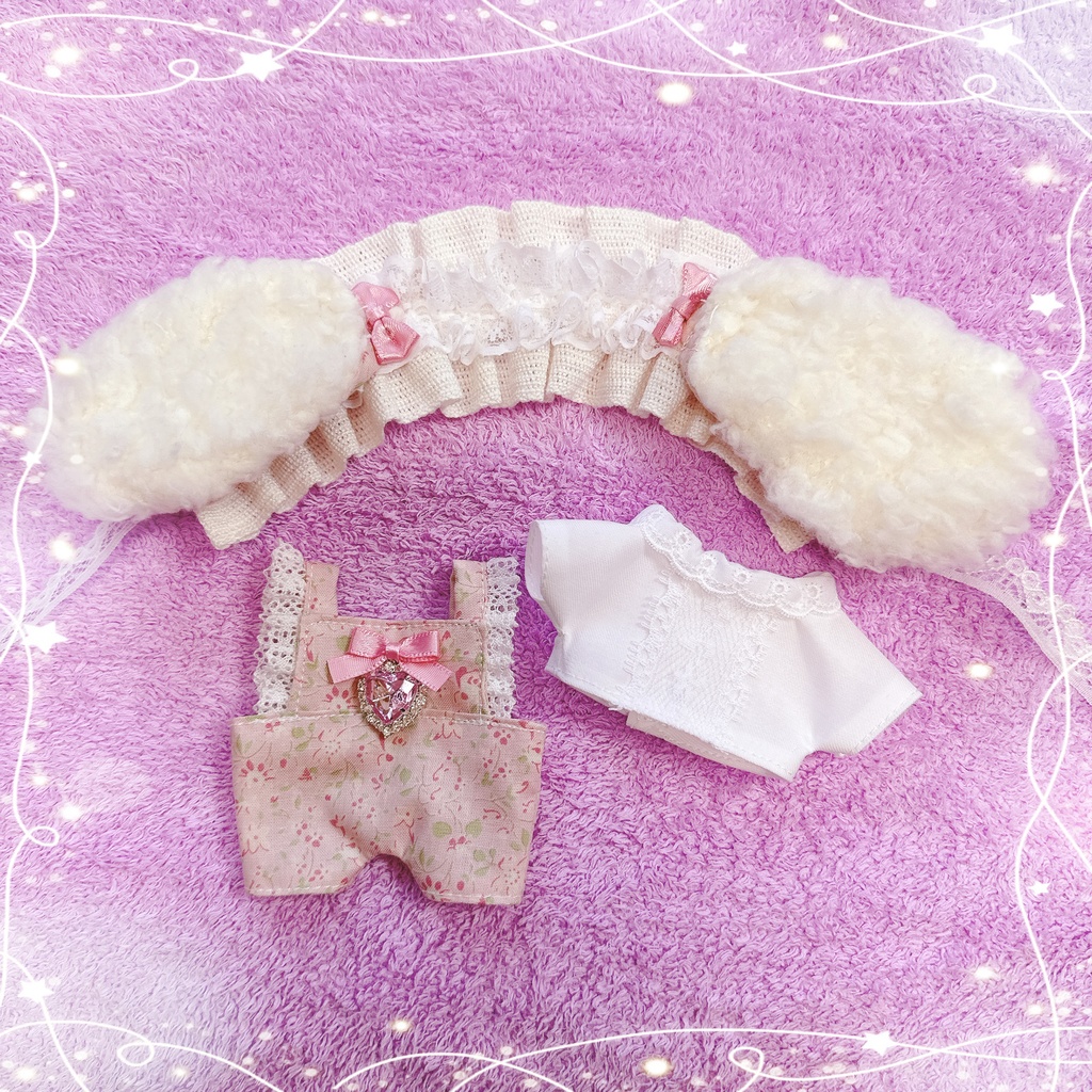 淡ピンク色フラワー柄♡3点set