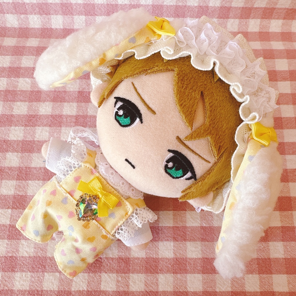 イエローファンシーハート柄♡3点set