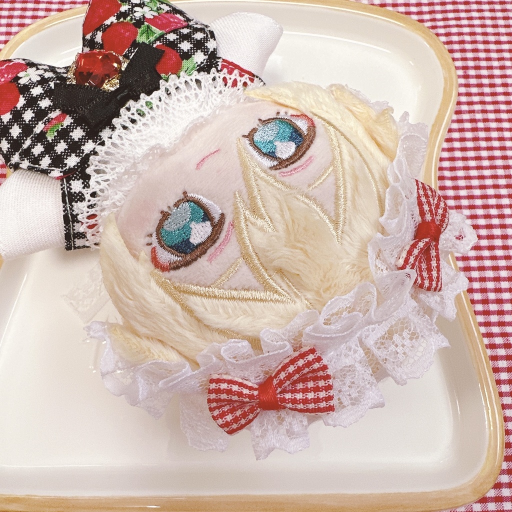 ♡ページ【No.124】千鳥格子柄セットアップ ホワイト あんスタ ぬい服 あんスタ ぬい服 セットアップ - White MOCA - BOOTH