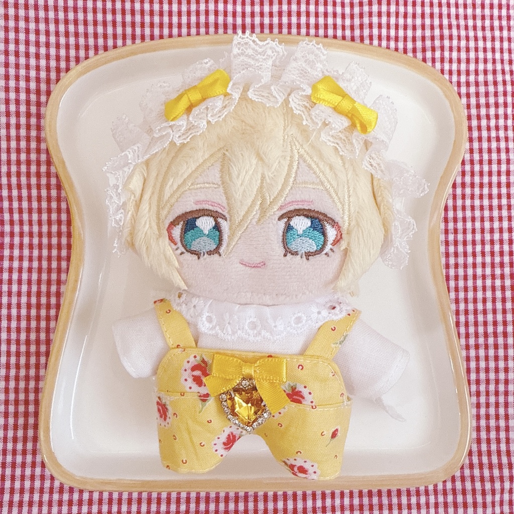 いつぬいサイズ‪☆イエロー×ローズ柄♡3点set‪☆あんスタぬい服