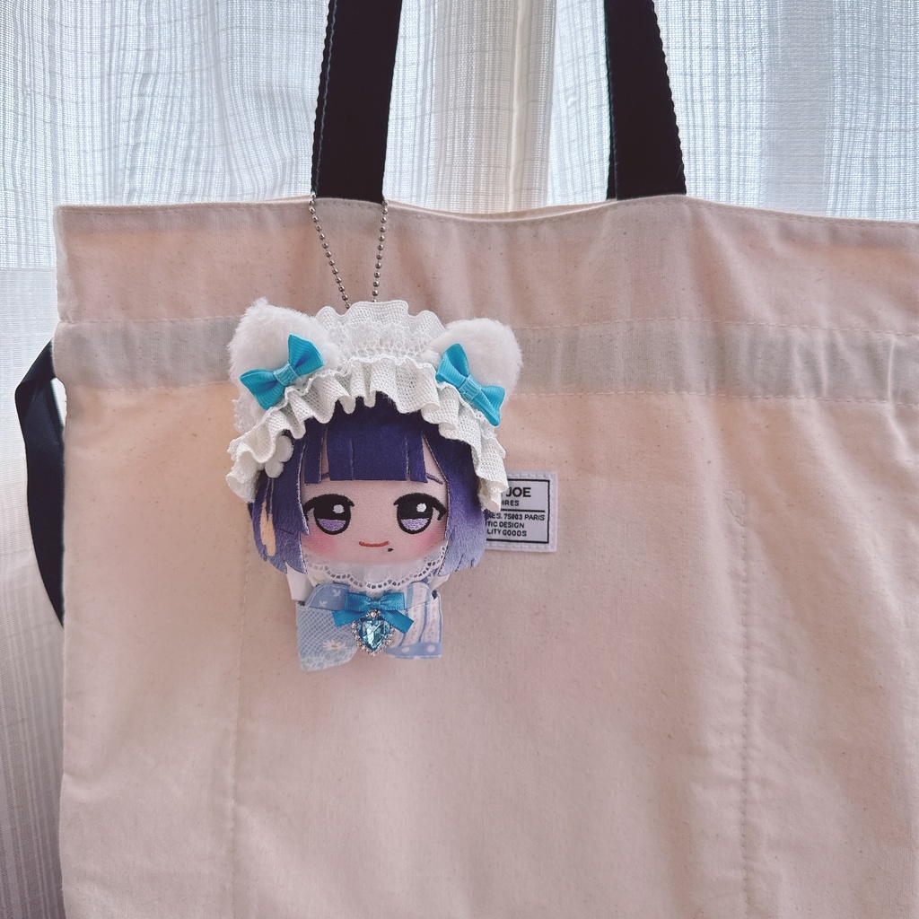 ちびぐるみサイズ☆ブルー系パッチワーク柄♡3点set☆ぬい服