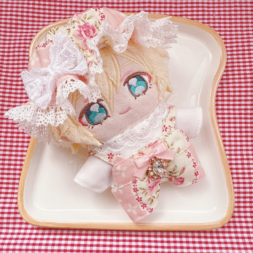 いつぬいサイズ☆ピンクローズ柄♡3点set☆あんスタぬい服