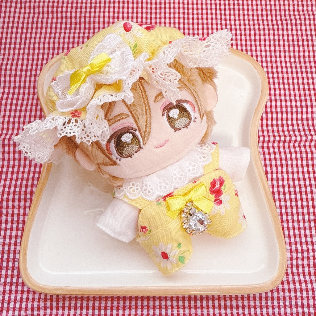 いつぬいサイズ☆イエロー×フラワー柄♡3点set☆あんスタぬい服