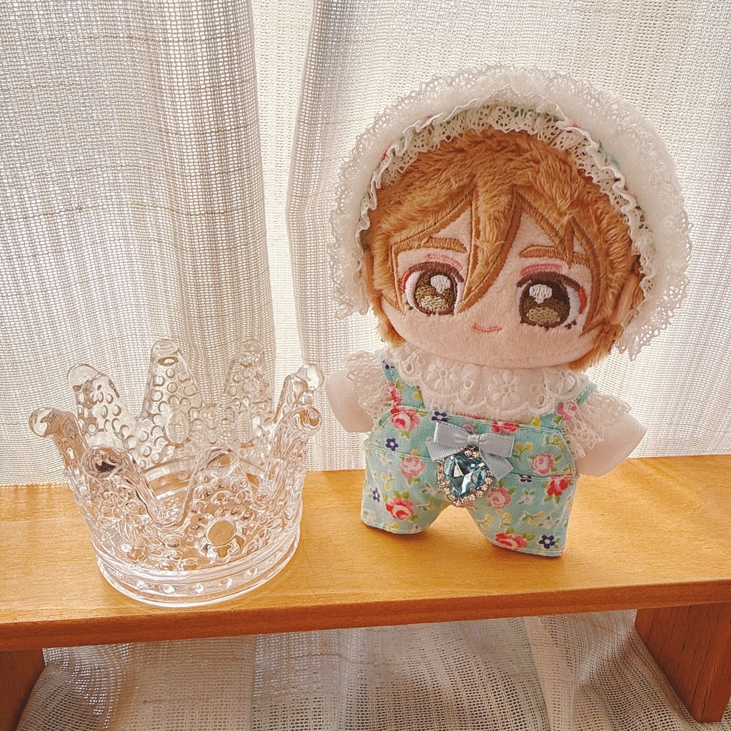 いつぬいサイズ☆水色ローズチェリー柄♡3点set☆あんスタぬい服