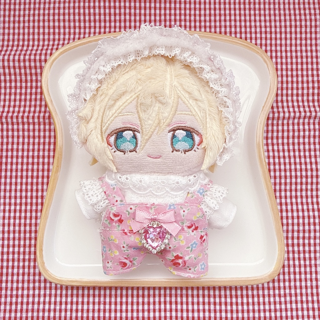 いつぬいサイズ☆ピンクローズチェリー柄♡3点set☆あんスタぬい服