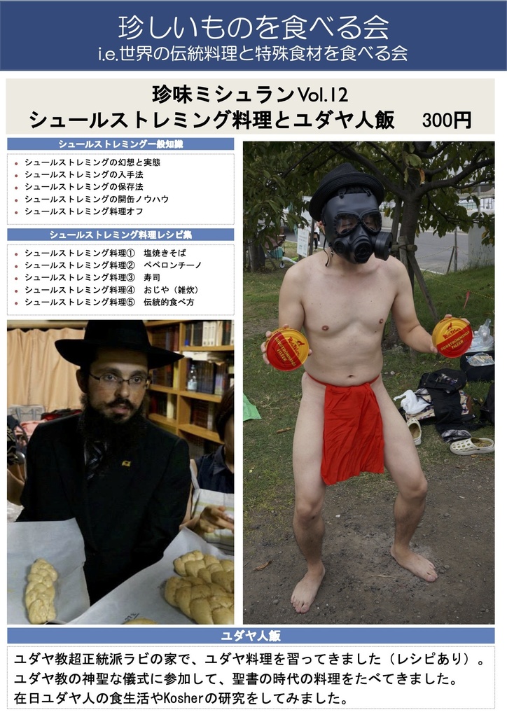 珍味ミシュランVol12 シュールストレミング料理とユダヤ人の食文化
