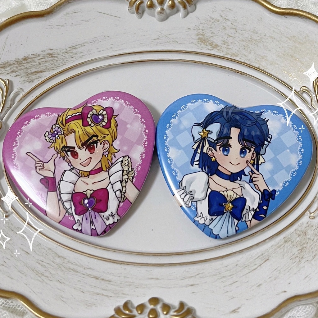 【ディオジョナ】ハート缶バッジセット