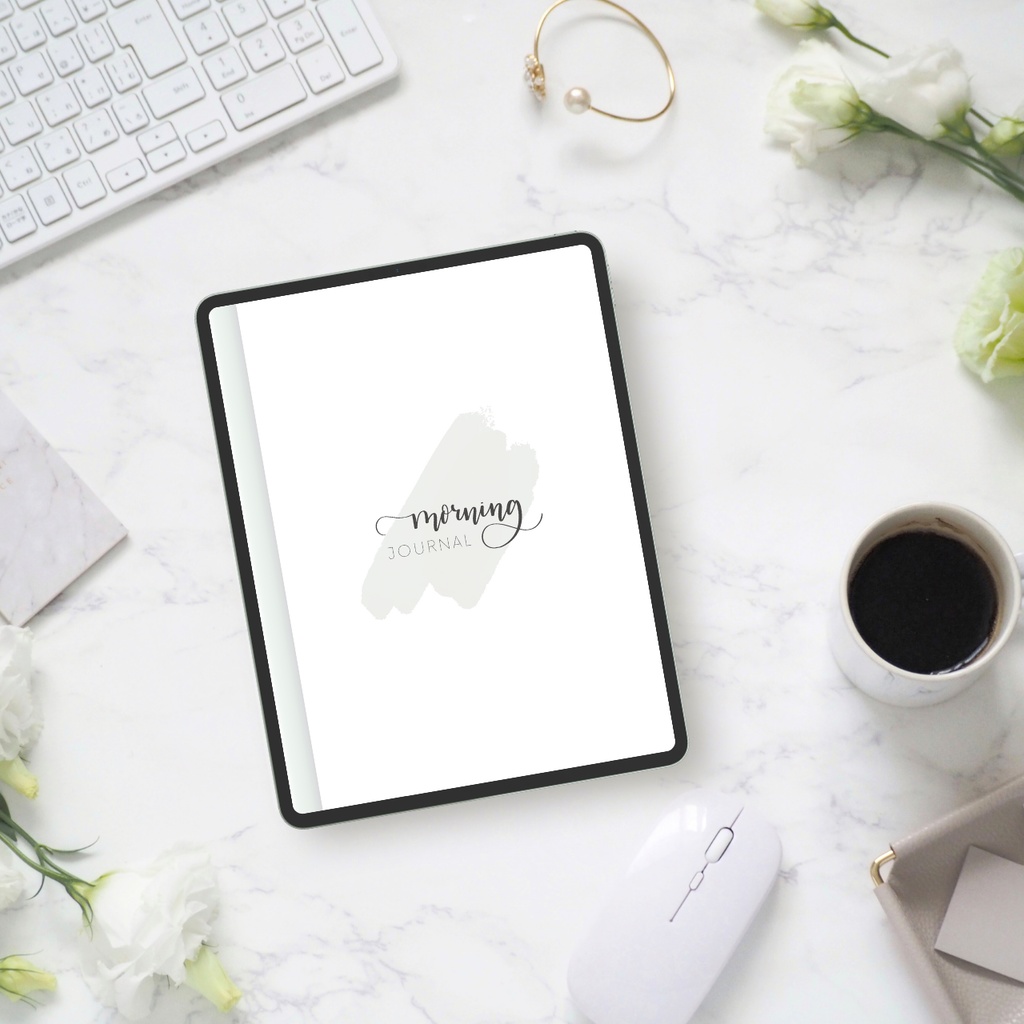 モーニングジャーナル┊︎4色展開┊︎昨日の振り返り┊︎今日やること┊︎リンク付き