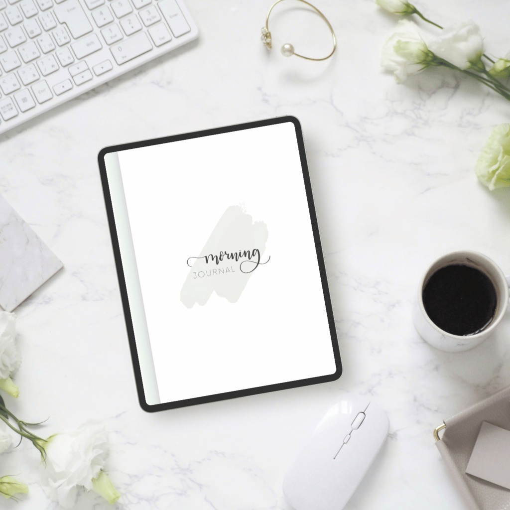 モーニングジャーナル┊︎4色展開┊︎昨日の振り返り┊︎今日やること┊︎リンク付き