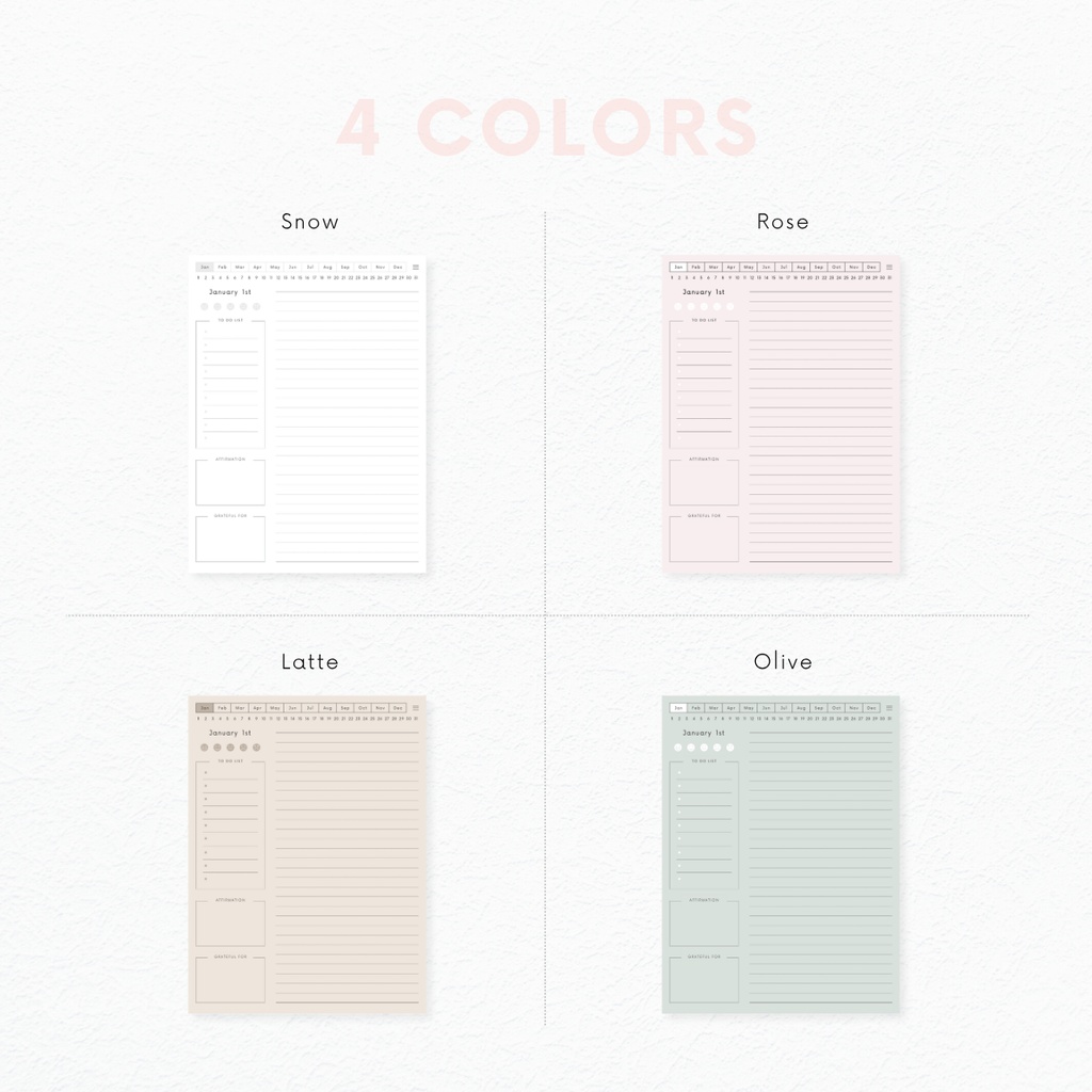 デジタルジャーナル┊︎4色展開┊︎ToDoリスト┊︎感謝日記┊︎リンク付き