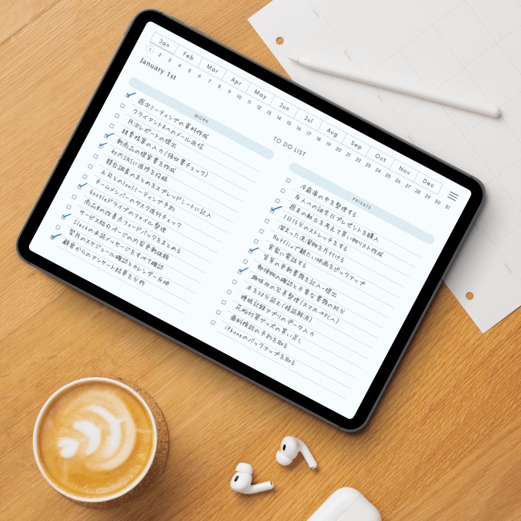 ToDoリスト┊︎6色展開┊︎やることリスト┊︎リンク付き