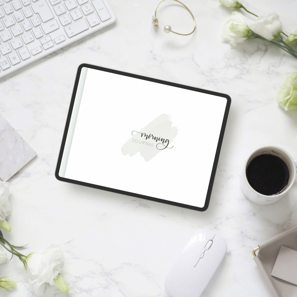 モーニングジャーナル┊︎4色展開┊︎昨日の振り返り┊︎今日やること┊︎リンク付き