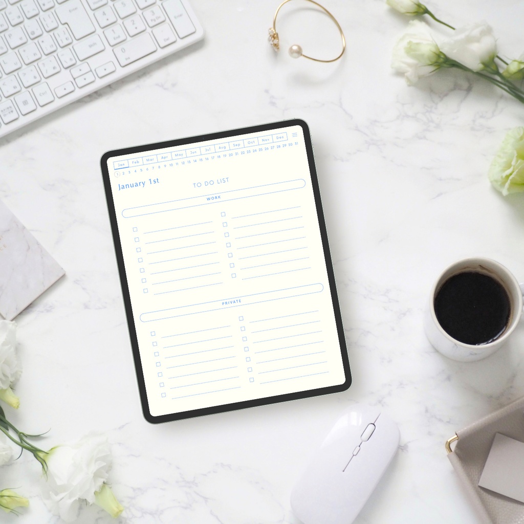 ToDoリスト┊︎6色展開┊︎やることリスト┊︎デジタルプランナー┊︎リンク付き