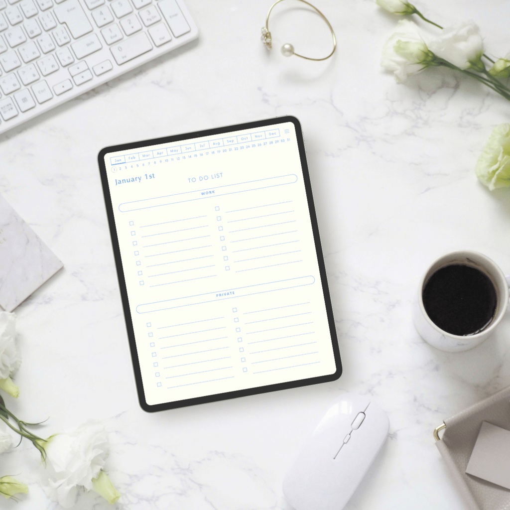 ToDoリスト┊︎6色展開┊︎やることリスト┊︎デジタルプランナー┊︎リンク付き