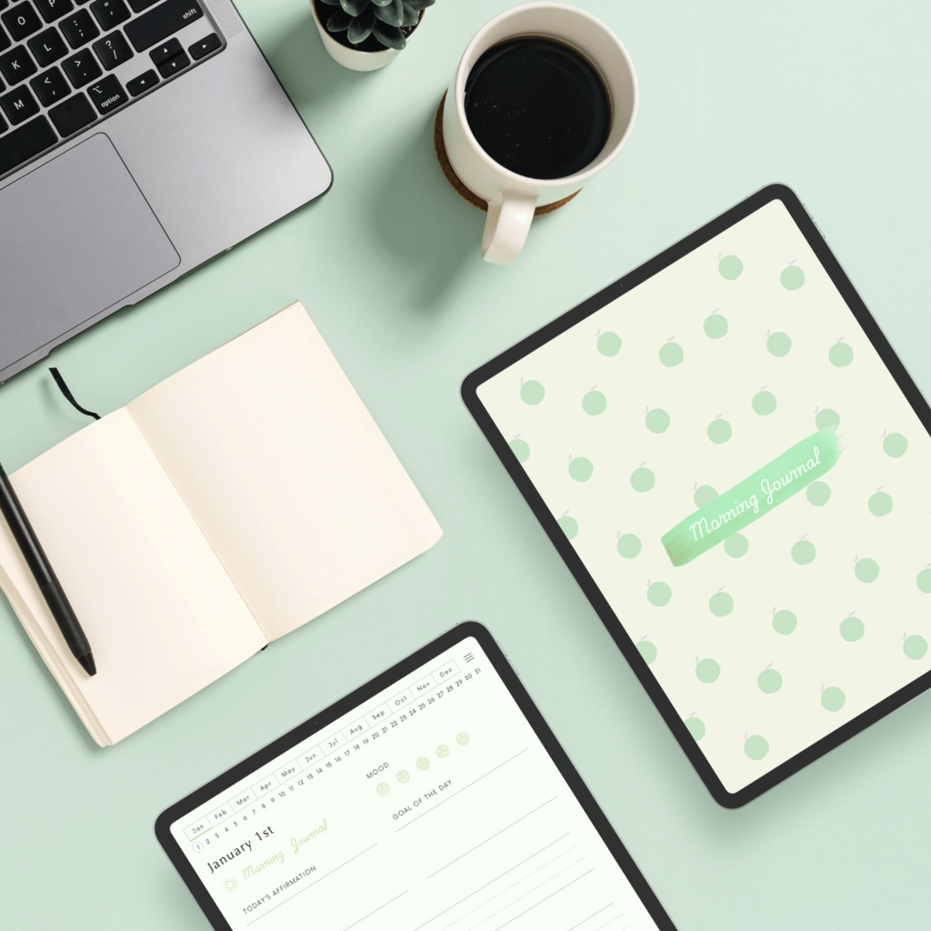 モーニングジャーナル┊︎6色展開┊︎感謝日記┊︎マインドフルネス┊︎リンク付き