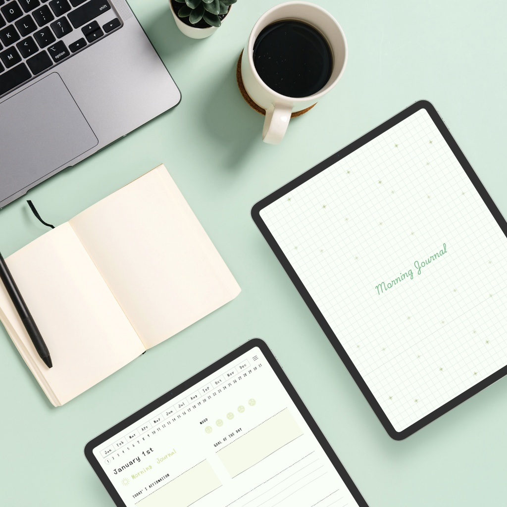 モーニングジャーナル┊︎6色展開┊︎感謝日記┊︎マインドフルネス┊︎リンク付き
