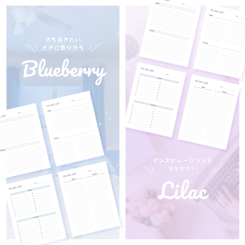 ToDoリスト┊︎6色&4種類┊︎やることリスト