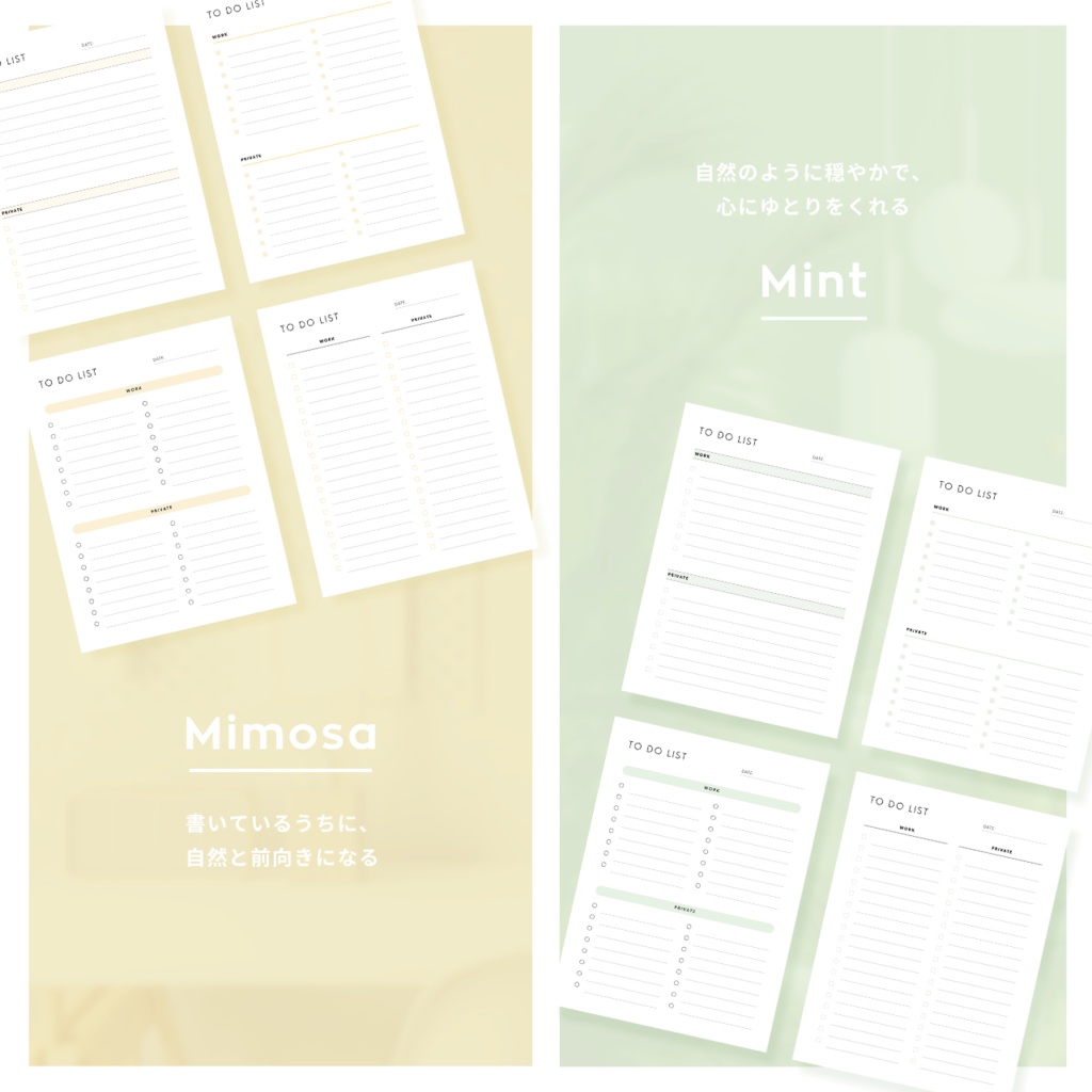 ToDoリスト┊︎6色&4種類┊︎やることリスト