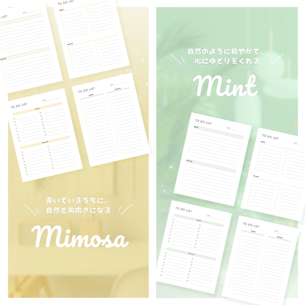 ToDoリスト┊︎6色&4種類┊︎やることリスト