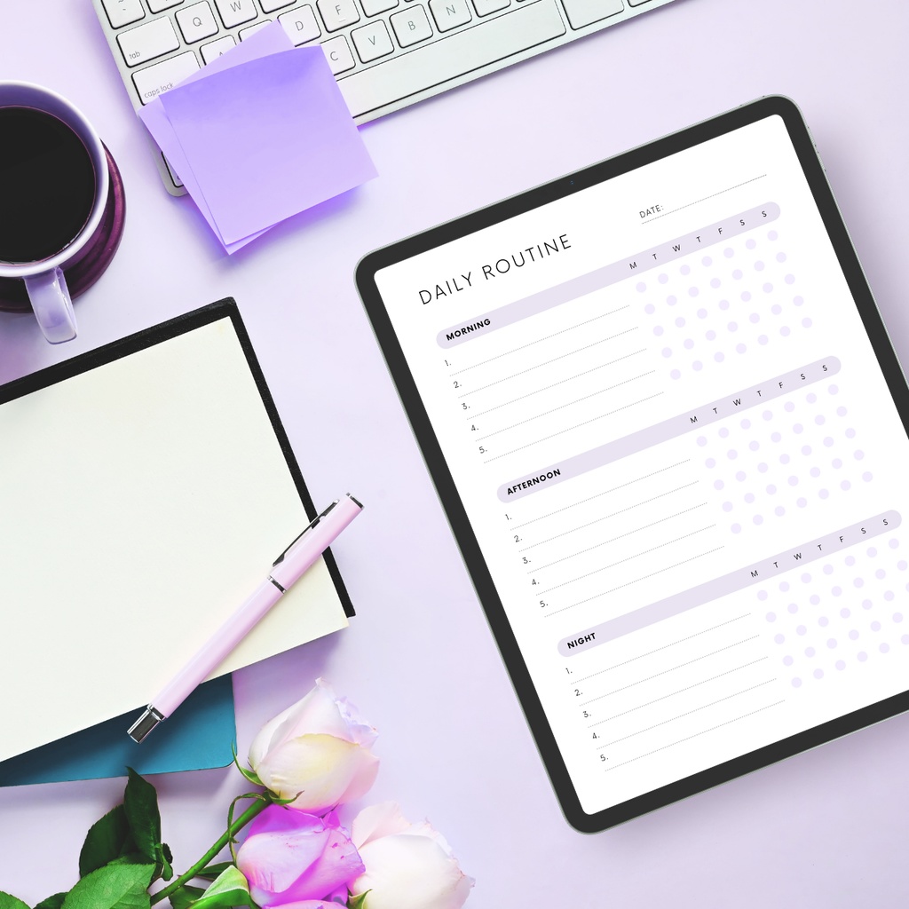 デイリールーティン┊︎6色&4種類┊︎ハビットトラッカー┊︎習慣化