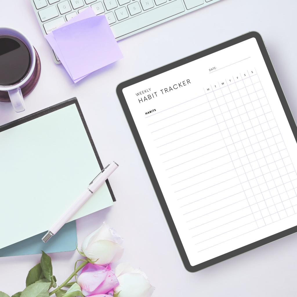 ハビットトラッカー┊︎6色&4種類┊︎習慣化┊︎ルーティン