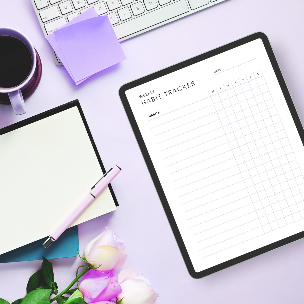 ハビットトラッカー┊︎6色&4種類┊︎習慣化┊︎ルーティン