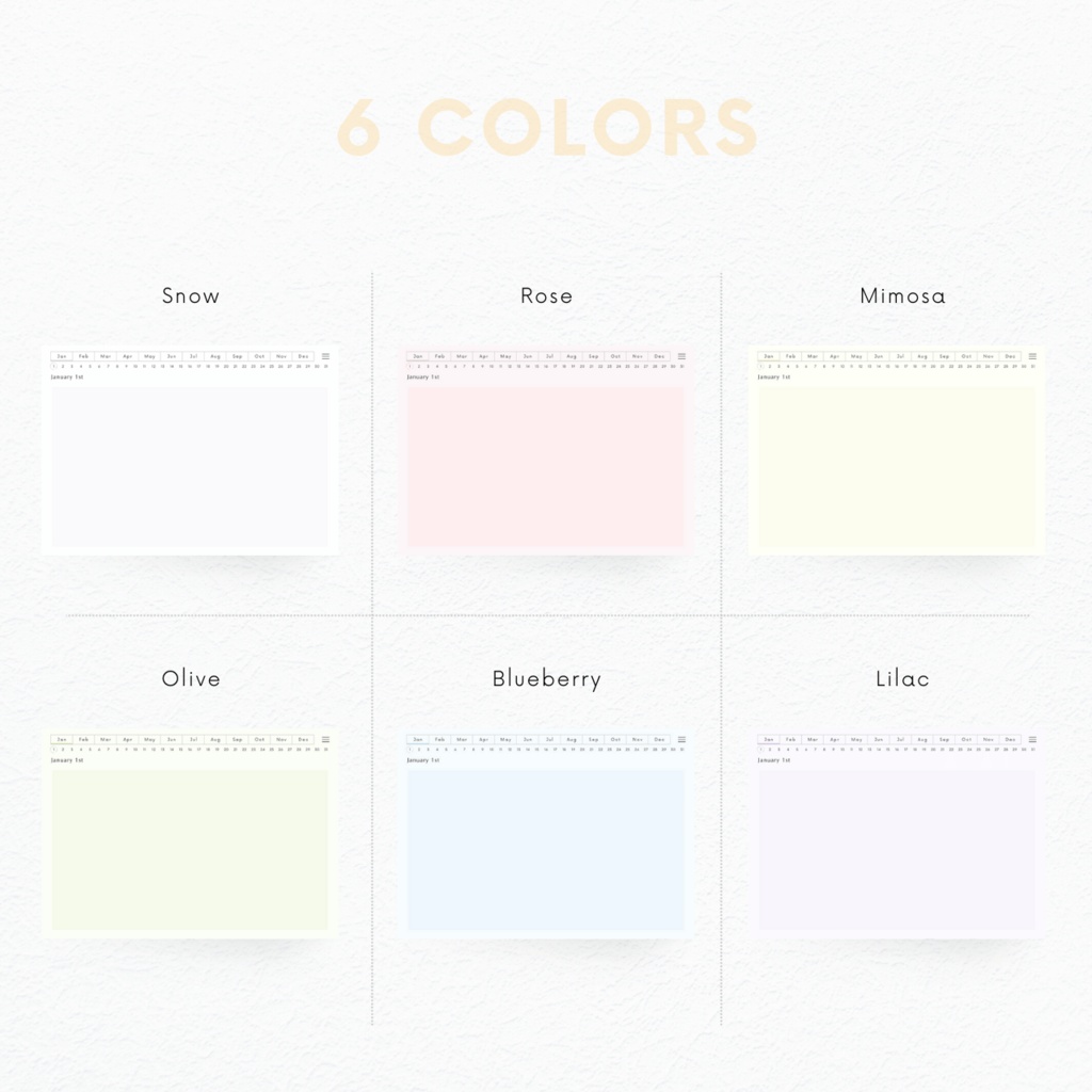 無地ノート┊︎6色展開┊︎ノート┊︎デジタルジャーナル┊︎リンク付き