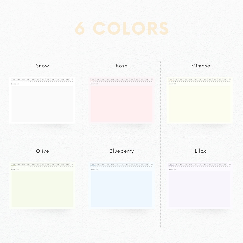 無地ノート┊︎6色展開┊︎ノート┊︎デジタルジャーナル┊︎リンク付き