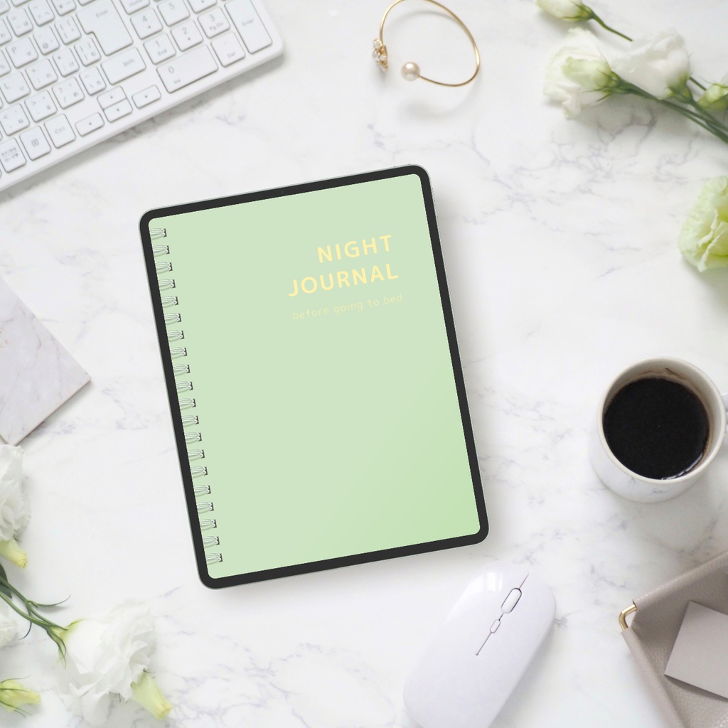 ナイトジャーナル┊︎6色展開┊︎感謝日記┊︎セルフケア┊︎リンク付き