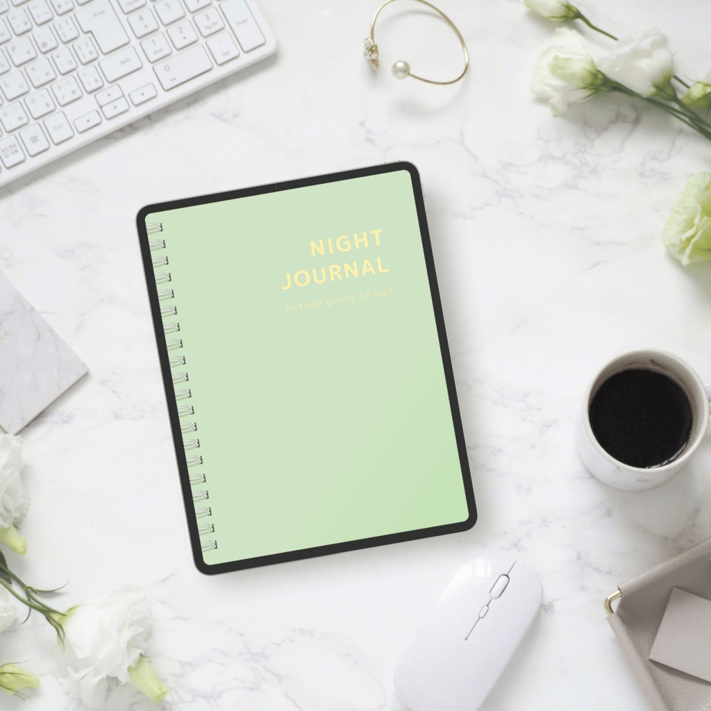 ナイトジャーナル┊︎6色展開┊︎感謝日記┊︎セルフケア┊︎リンク付き