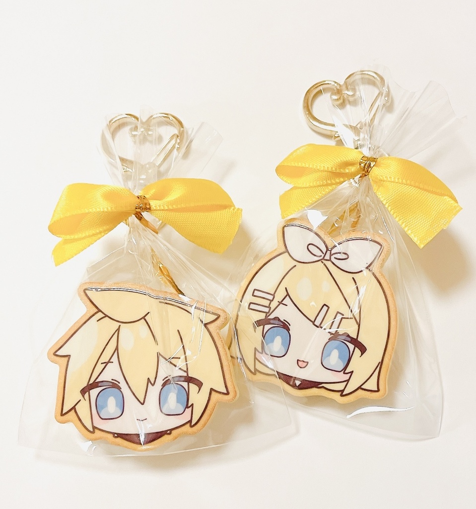 鏡音クッキー風アクキー