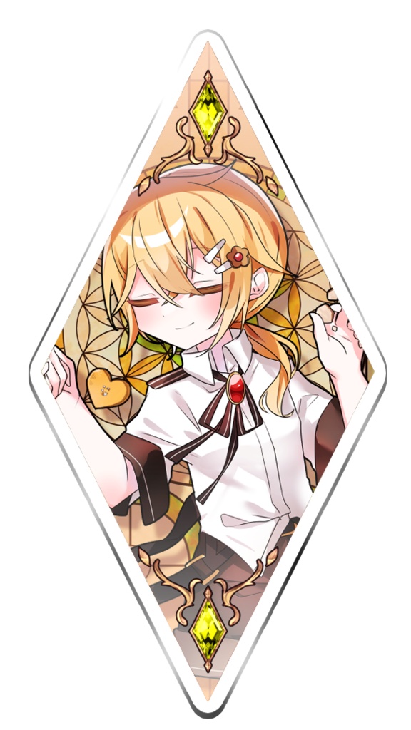 ステンドグラス風童話アクキー