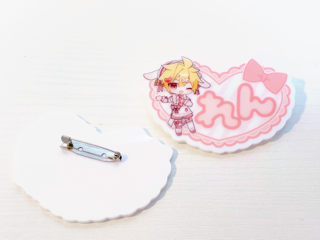 おなまえアクリルバッジ