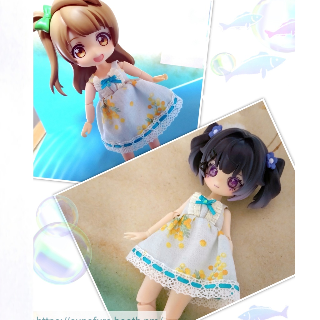 ミモザワンピース