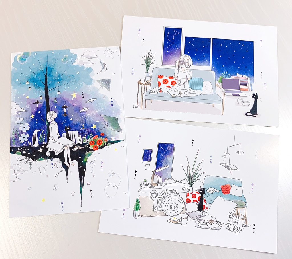 『ちるとしふと』オリジナルポストカード3枚セット