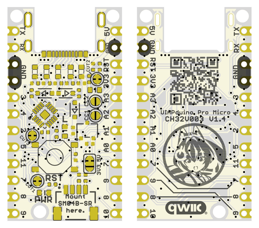 UIAPduino Pro Micro CH32V003 V1.4