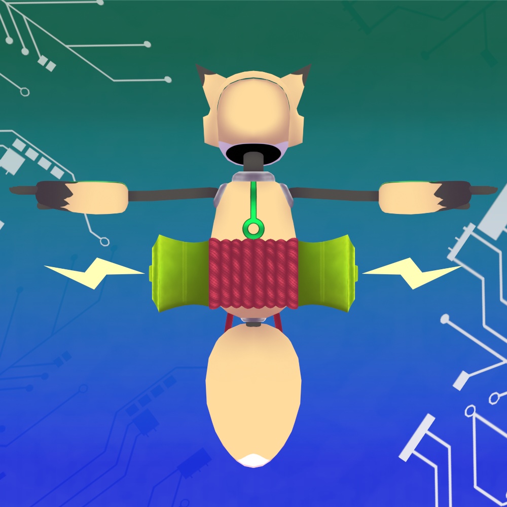 【オリジナル3Dモデル】FoxRobo