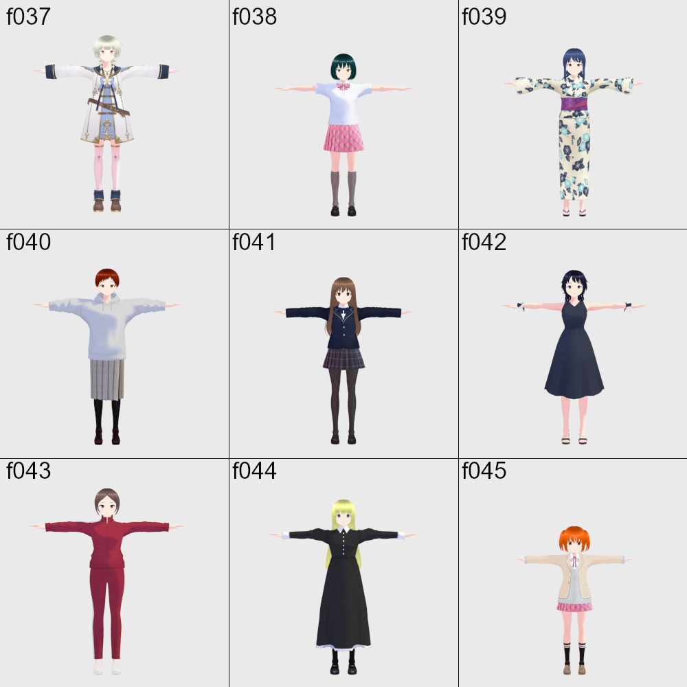 VRoidアバター 102体セット