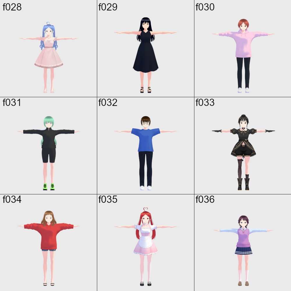 VRoidアバター 102体セット