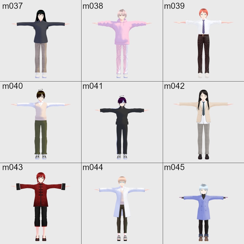 VRoidアバター 102体セット