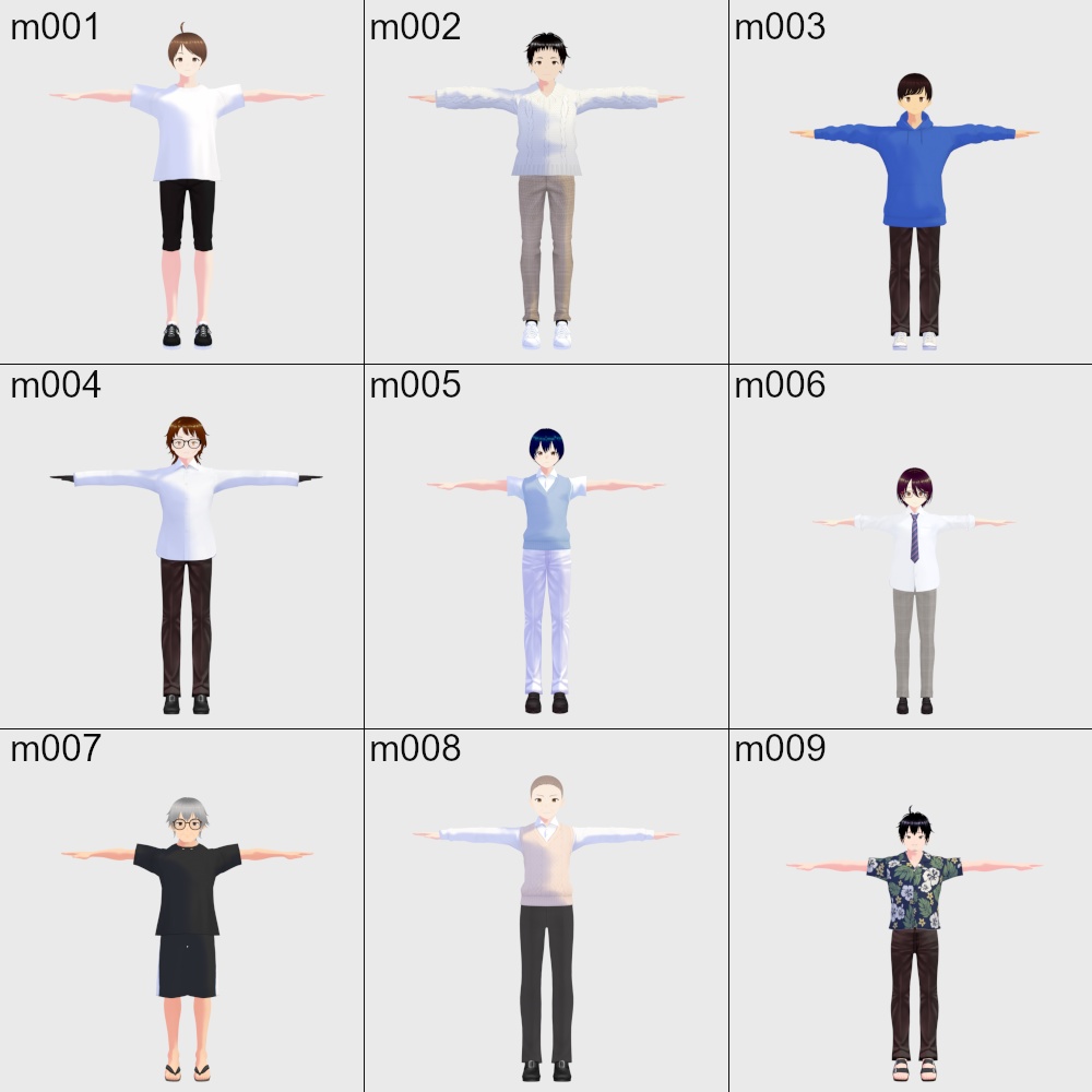 VRoidアバター 102体セット